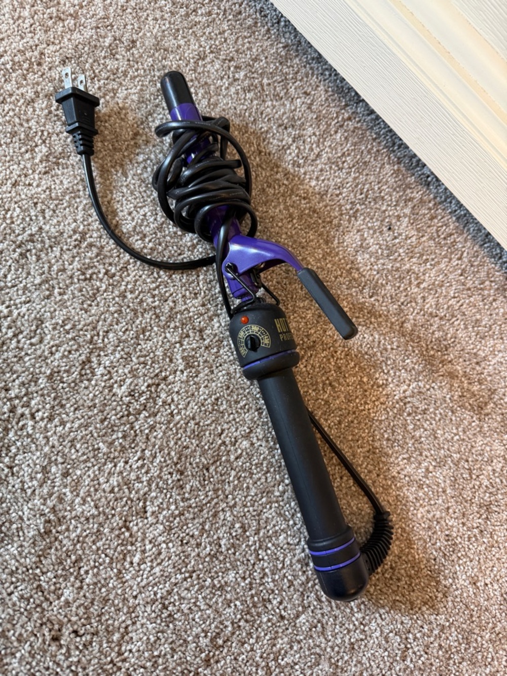 Hot Tools- Purple Ceramic 1/4" Curling Iron